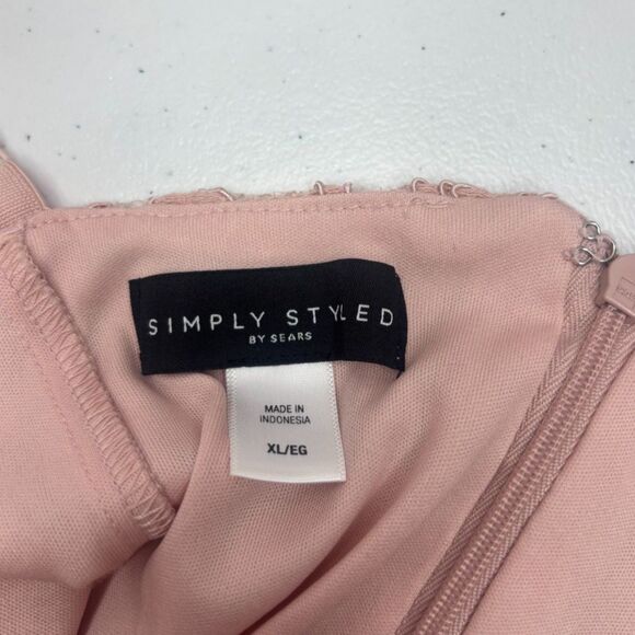 Simply Styled Floral Lace Pink Slip Maxi Dress Womens Stylish Fashion - Picture 6 of 6